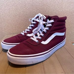 Women’s Maroon High Top Vans